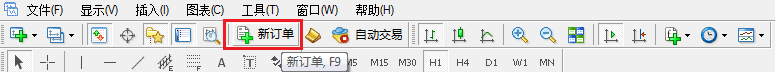 MT4软件下单交易新订单